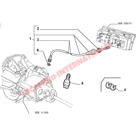 Gearbox Speedo Sensor - Classic Fiat Panda Tempra - Ignition & Electronic Parts