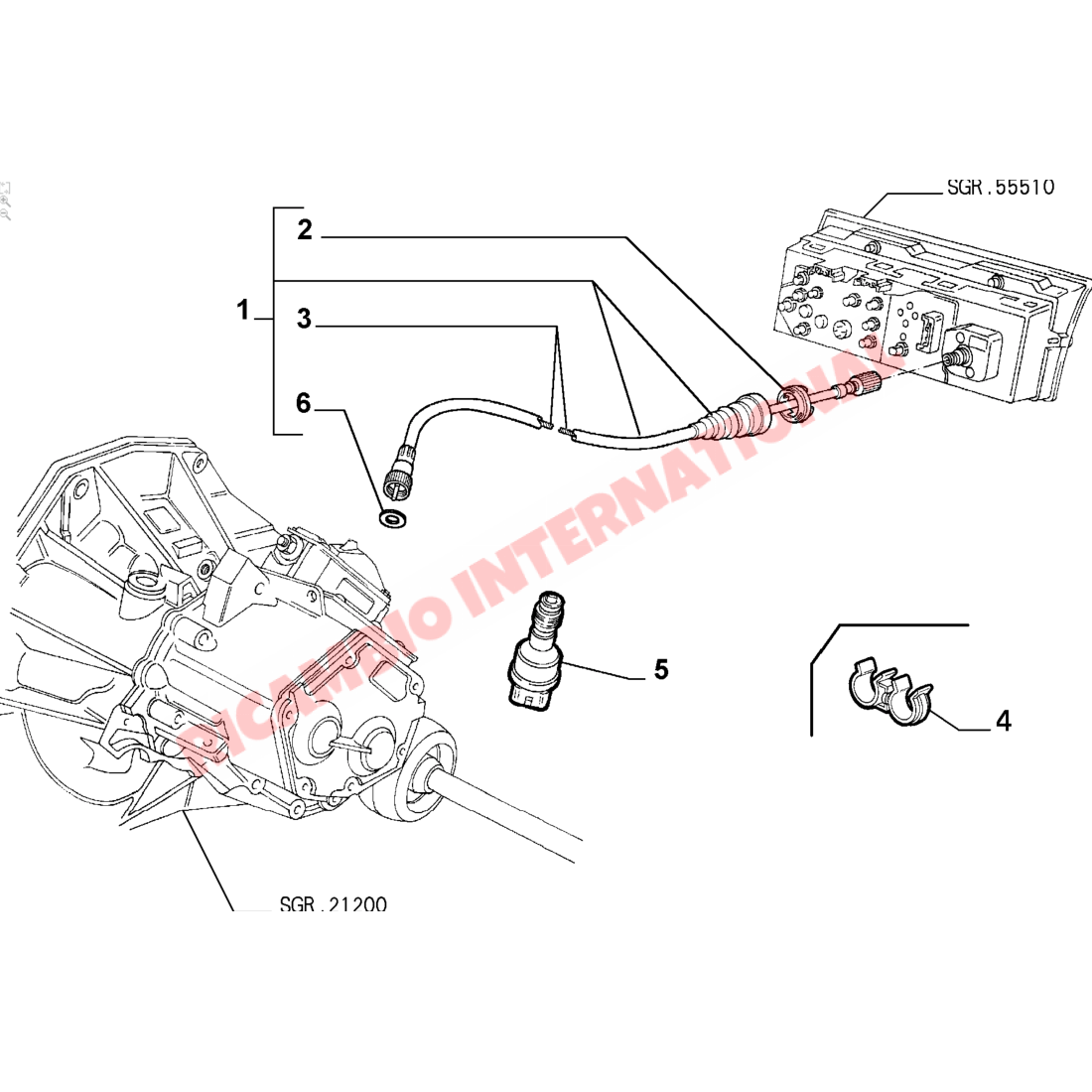 Gearbox Speedo Sensor - Classic Fiat Panda Tempra - Ignition & Electronic Parts