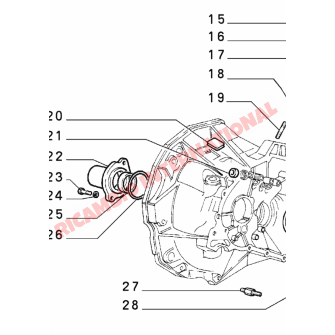 Gearbox Spigot Shaft Oil Seal - Classic Fiat Panda,Uno,New 500,Cinquecento Autobianchi A112 - Clutch & Transmission
