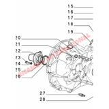 Gearbox Spigot Shaft Oil Seal - Classic Fiat Panda,Uno,New 500,Cinquecento Autobianchi A112 - Clutch & Transmission