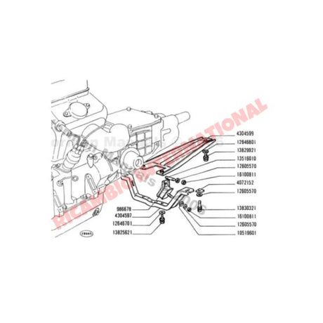 Gearbox Support Cradle/Bracket - Classic Fiat 500 - Gearbox and Parts