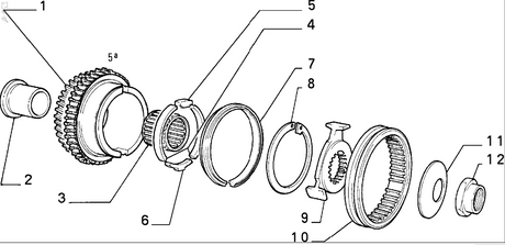Gearbox Syncro Pad - Classic Fiat Panda,Uno,Cinquecento,Seicento Lancia Y10 - Gearbox and Parts