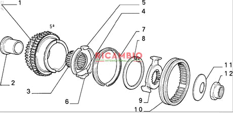 Gearbox Syncro Pad - Classic Fiat Panda,Uno,Cinquecento,Seicento Lancia Y10 - Gearbox and Parts