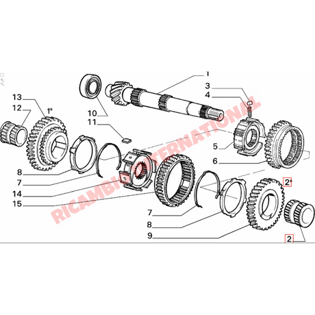 Gearbox Syncronizer Ring - Classic Fiat Panda - Clutch & Transmission Parts
