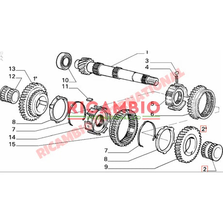 Gearbox Syncronizer Ring - Classic Fiat Panda - Clutch & Transmission Parts