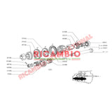 Gearbox Third 3rd Gear - Classic Fiat 500 126 - Gearbox and Parts