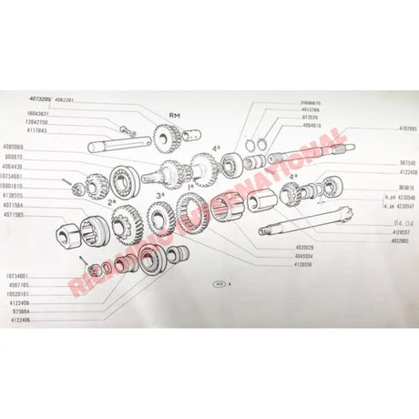 Gearbox Third 3RD Gear - Classic Fiat 500 - Gearbox and Parts