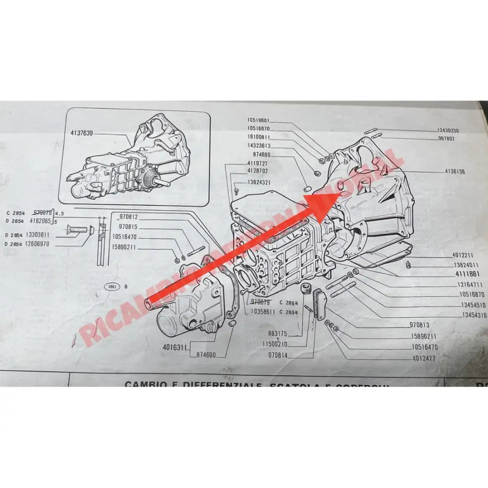 Gearbox Vent - Classic Fiat 500 - Gearbox Casing - Supports and Mounts