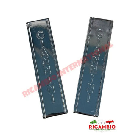 Gianinni Chrome Engine Lid Opening Brackets - Classic Fiat 500 - Abarth