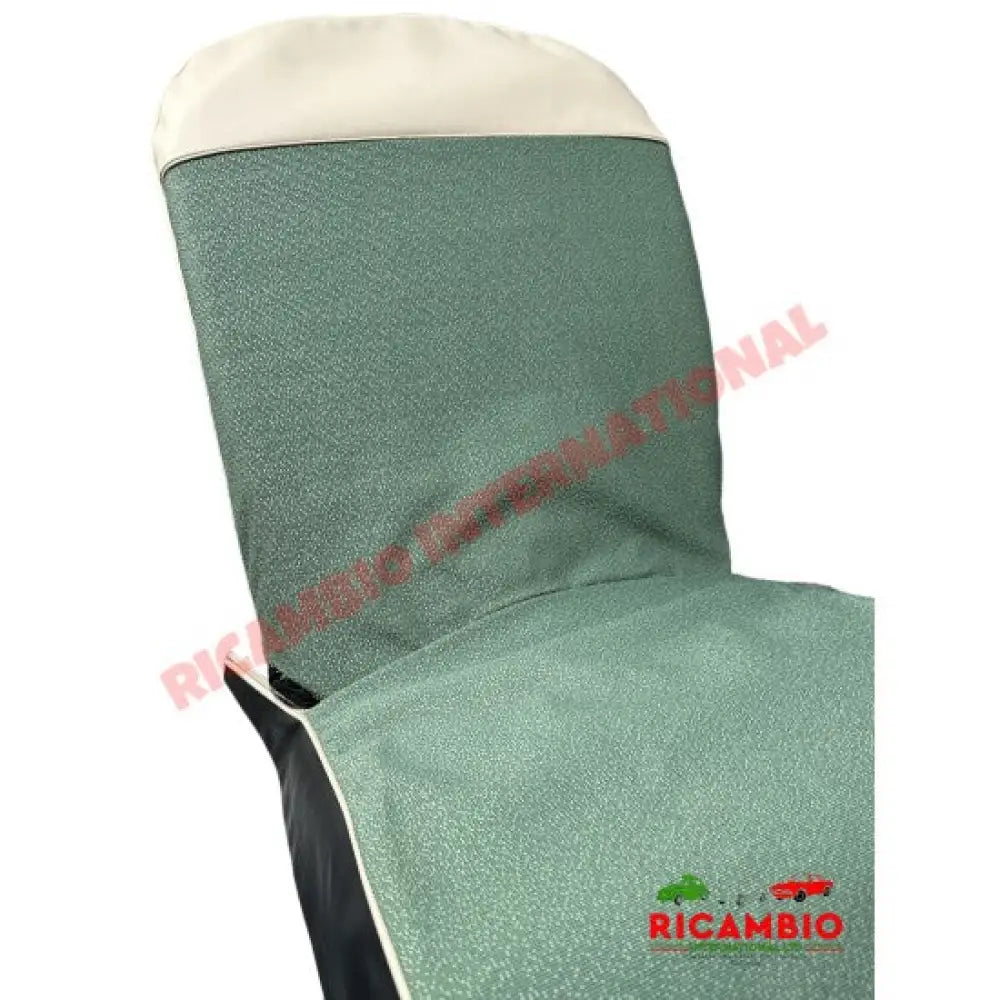 Green Cloth & Vinyl Seat Covers Set - Classic Fiat 500 - Seat Covers - Padding and Seat Spring