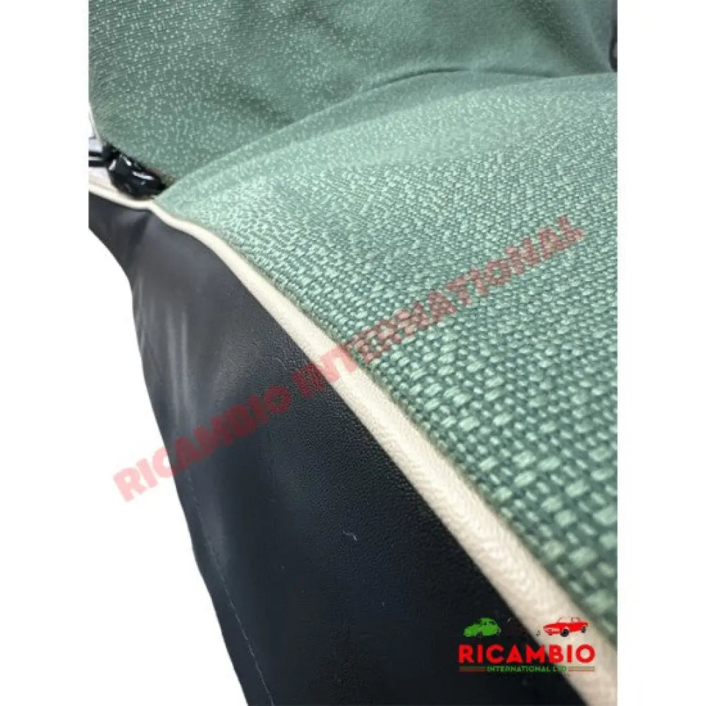 Green Cloth & Vinyl Seat Covers Set - Classic Fiat 500 - Seat Covers - Padding and Seat Spring