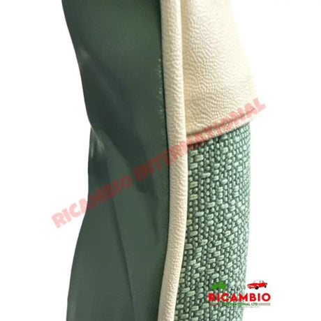 Green Cloth & Vinyl Seat Covers Set - Classic Fiat 500 - Seat Covers - Padding and Seat Spring
