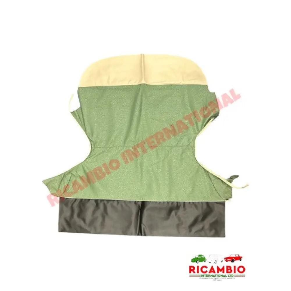 Green Cloth & Vinyl Seat Covers Set - Classic Fiat 500 - Seat Covers - Padding and Seat Spring