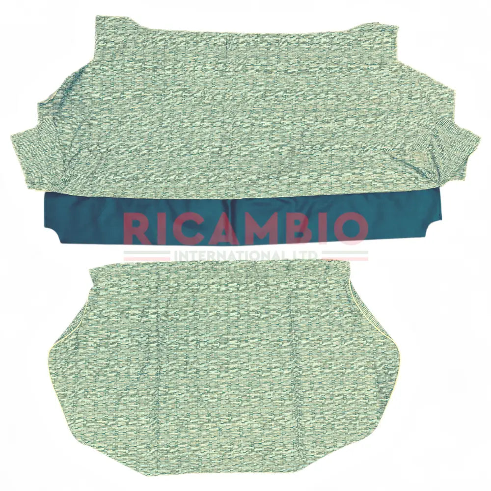 Green Cloth & Vinyl Seat Covers Set - Classic Fiat 500 - Seat Covers - Padding and Seat Spring