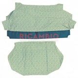 Green Cloth & Vinyl Seat Covers Set - Classic Fiat 500 - Seat Covers - Padding and Seat Spring