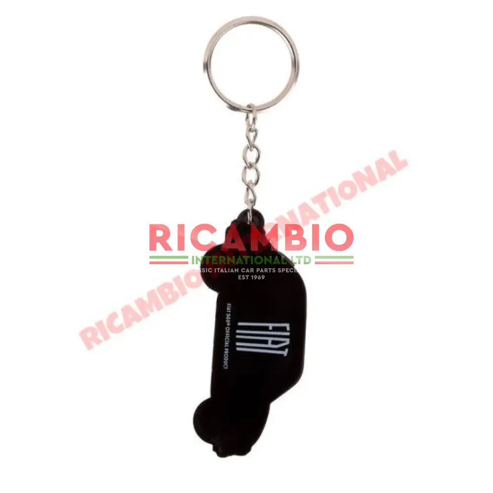 Green Fiat 500 PVC Keyring - Gifts - Confectionary - Furniture and Novelty Items