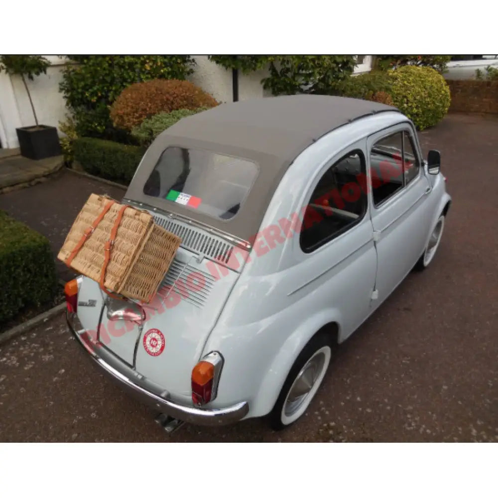 Grey MOHAIR LONG Sunroof Cover - Classic Fiat 500 - Classic Fiat 500 Parts & Spares