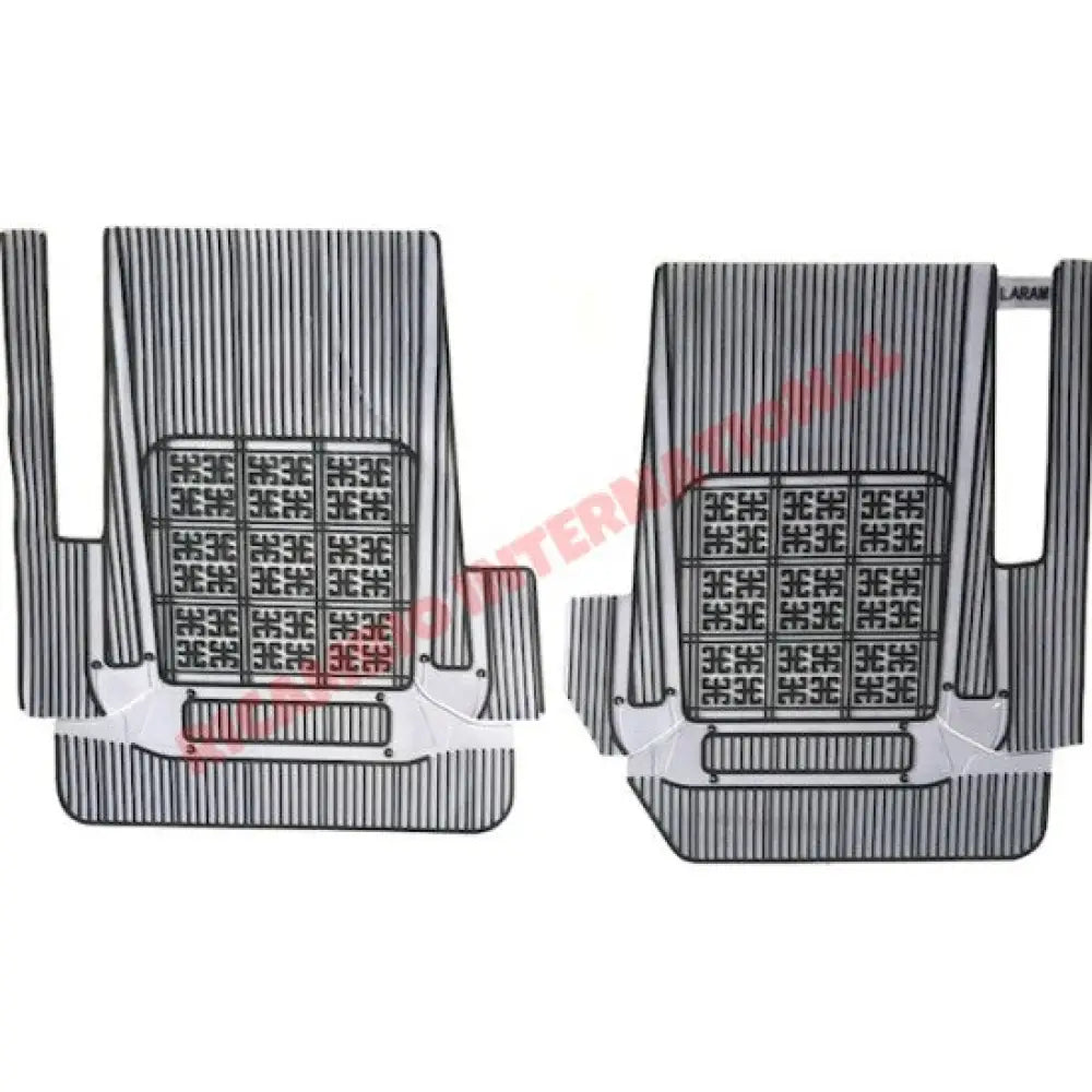 Grey Rubber Mat Set (Best Quality) (4 piece) - Classic Fiat 500 - Rubber Mats