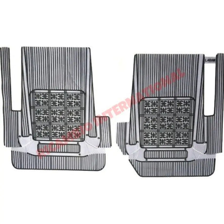 Grey Rubber Mat Set (Best Quality) (4 piece) - Classic Fiat 500 - Rubber Mats