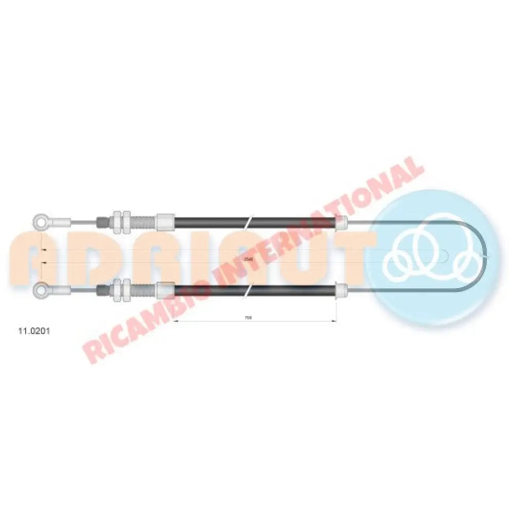 Handbrake Cable - Classic Fiat 500 - Brakes