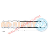 Handbrake Cable - Classic Fiat Panda - Cables and Clips