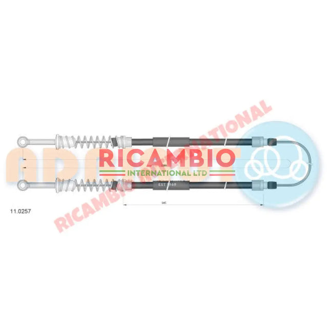 Handbrake Cable - Classic Fiat Panda - Cables and Clips