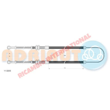 Handbrake Cable - Fiat 126 - Brakes