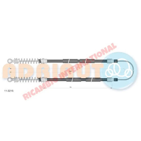 Handbrake Cable - Fiat 128 Rally,Sport - Brakes and Components