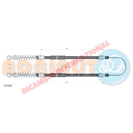 Handbrake Cable - Lancia Autobianchi A112 - Cables