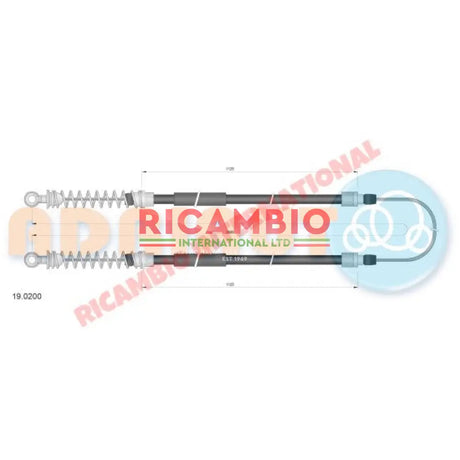 Handbrake Cable - Lancia Autobianchi A112 - Cables