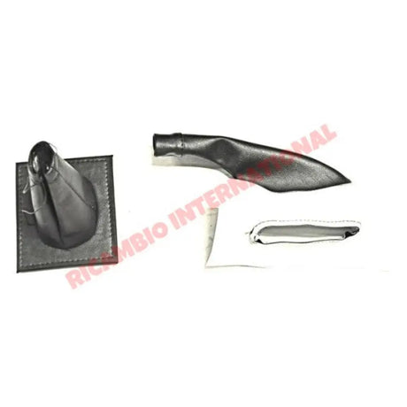 Handbrake Lever & Gear Lever Cover (BLACK) - Classic Fiat 500 - Interior Trim