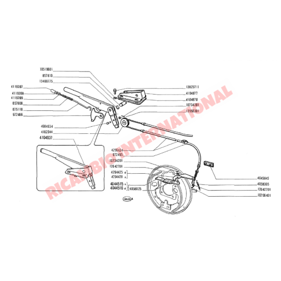 Handbrake Lever Rubber Seal - Classic Fiat 500 - Gaskets - Seals - Grommets and Rubber Parts