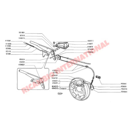 Handbrake Lever Rubber Seal - Classic Fiat 500 - Gaskets - Seals - Grommets and Rubber Parts