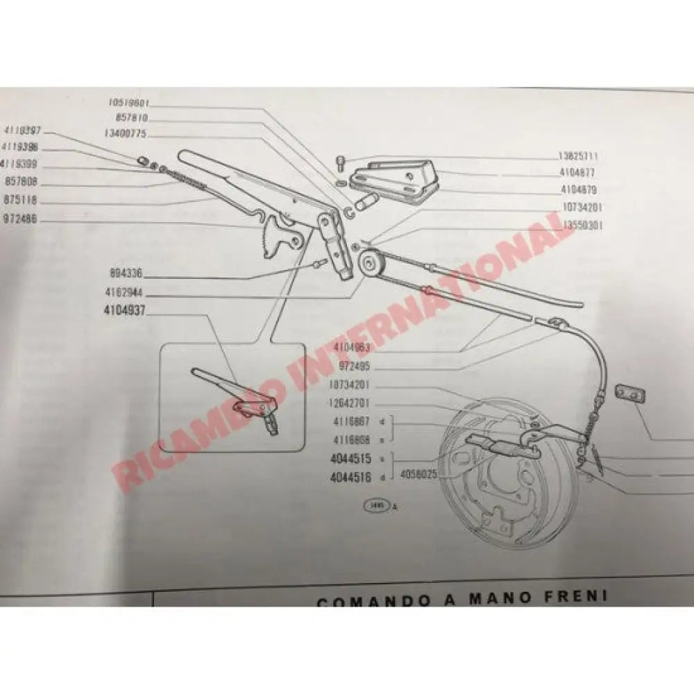 Handbrake Return Spring - Classic Fiat 500 - Cables - Clips and Springs