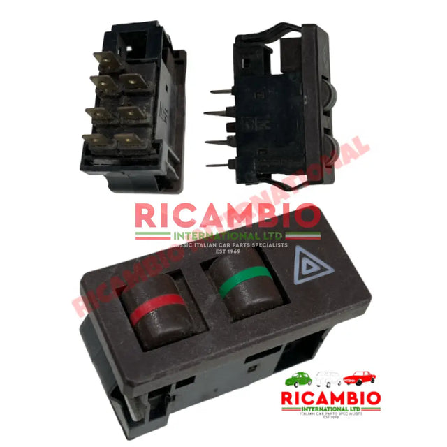 Hazard Light Switch (7 PIN) - Fiat Strada,Ritmo - Interior Switches