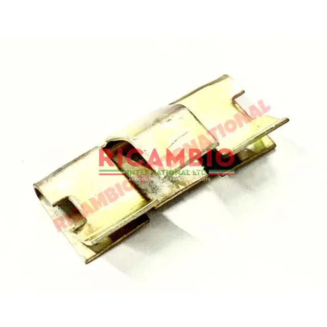 Head Lamp Bezel Metal Clip (1) - Fiat 600 Autobianchi Bianchina - Chrome - Aluminium & Exterior Trim Parts