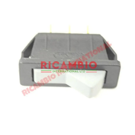 Heater Fan Switch (Black/Grey) - Fiat 124 - Interior Switches