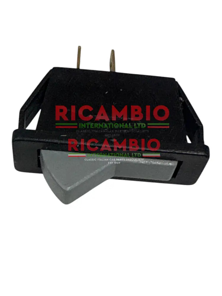 Heater Fan Switch (Black/Grey) - Fiat 850,124,128 - Interior Switches