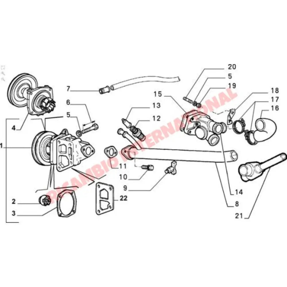 Heater Hose - Fiat Uno - Heating and Cooling