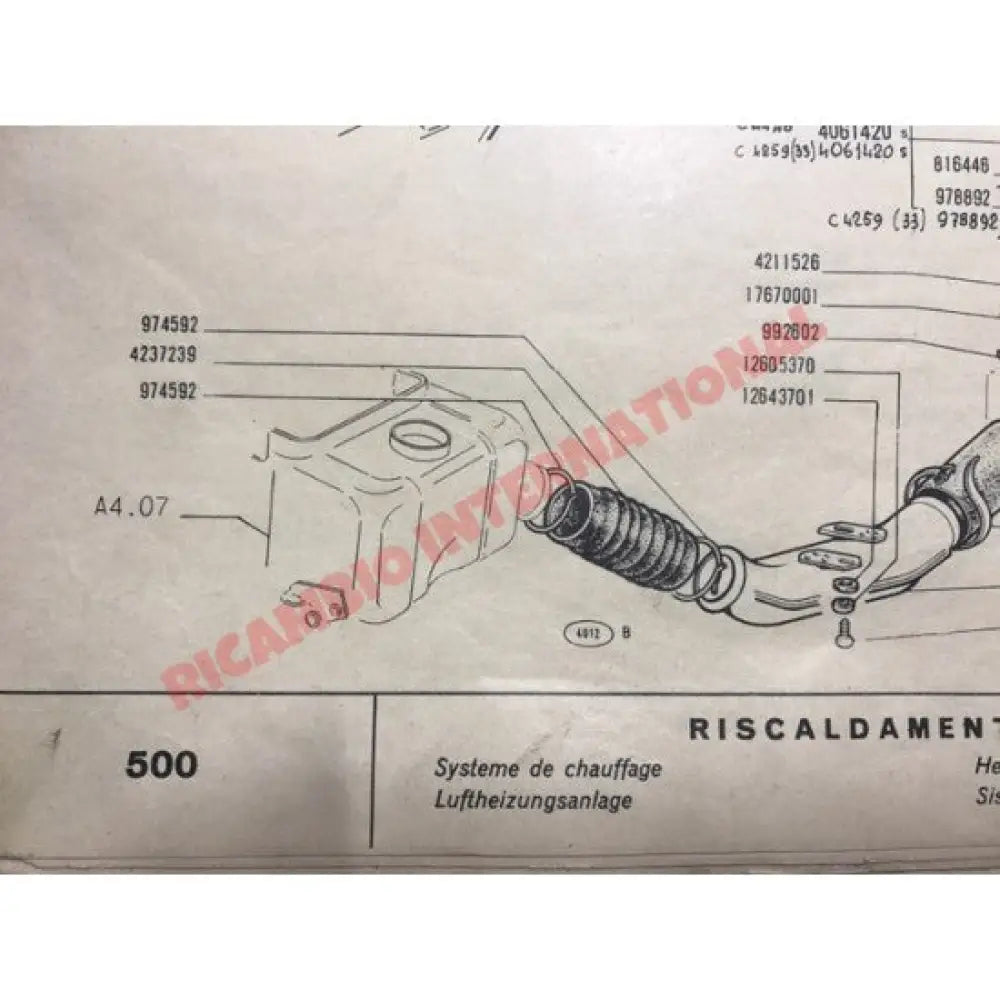 Heater Hose Metal Clip - Classic Fiat 500 126 - Heating and Cooling