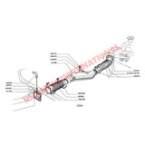 Heater Hose Pipe Duct & Clips - Classic Fiat 500 126 - Heating and Cooling