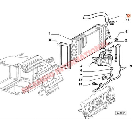 Heater Valve - Fiat Seicento - Heating & Cooling
