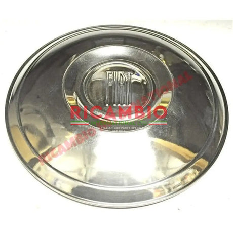Hub Cap (Aluminium) - Classic Fiat 500 600 - Chrome - Aluminium & Exterior Trim Parts