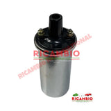 Ignition Coil Brushed Chrome - Classic Fiat 500 126 600 124,127,128,131,132,Classic Panda Lancia Fulvia,Beta,Y10,A112