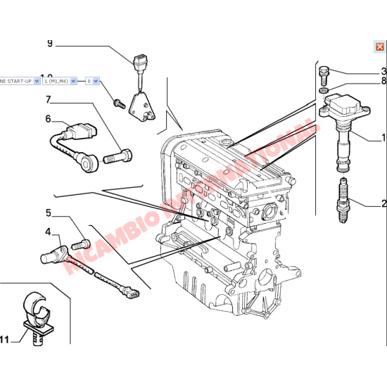 Ignition Coil - Fiat Coupe Bravo Marea - Ignition & Electronic Parts