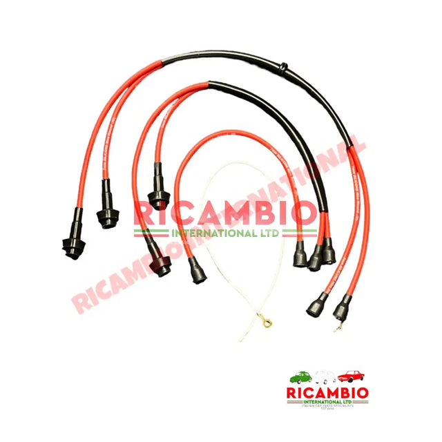 Ignition Leads Set - Lancia Flavia 1.5 & 1.8 Coupe - Red - Lancia Flavia