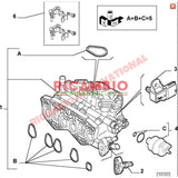 Inlet Manifold Seal/Gasket Kit - Fiat Punto MK2 New Panda Seicento Doblo Classic Panda - Gaskets