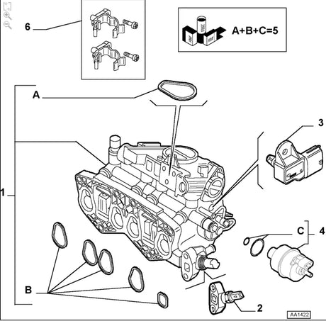 Inlet Purge Valve - Classic Fiat Panda,New Panda,New 500,Seicento
