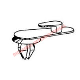Inner Door Panel Clip - Classic Fiat 500 - Classic Fiat 500 Parts & Spares