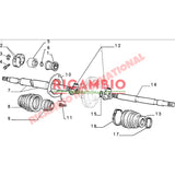 Inner Drive Shaft Bearing & Seal - Fiat Classic Panda Uno,Cinquecento,Tipo,Tempra Y10 - Steering and Related Parts